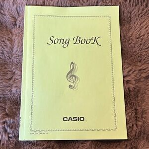 Casio Music Song Books with Treble Clef